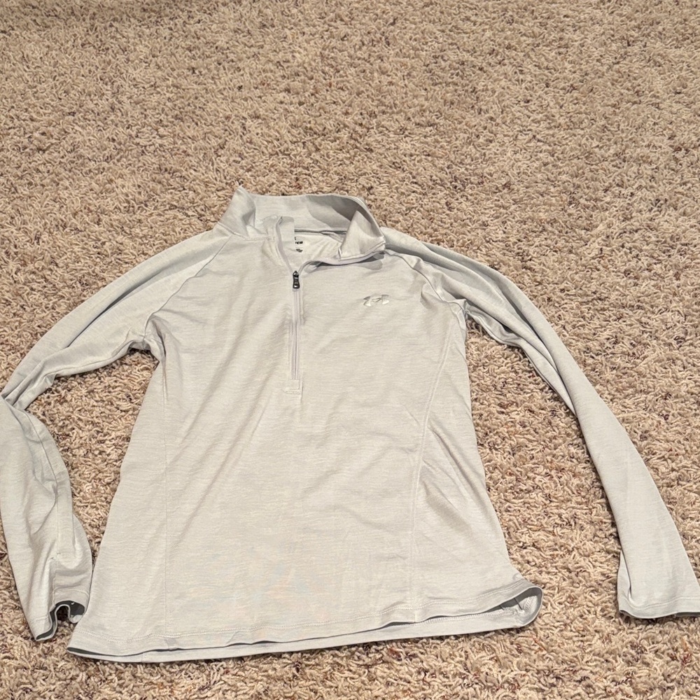Under Armour Light Gray Zip-Up Jacket